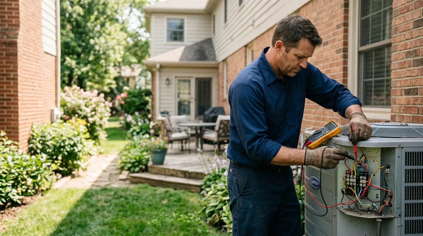 HVAC technician working near West Long Branch, NJ